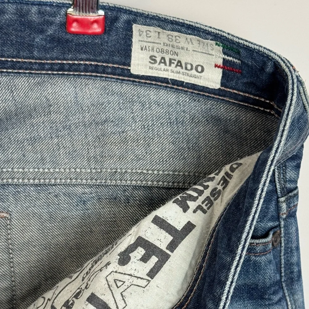 Diesel Safado Slim Straight Jeans sz 38